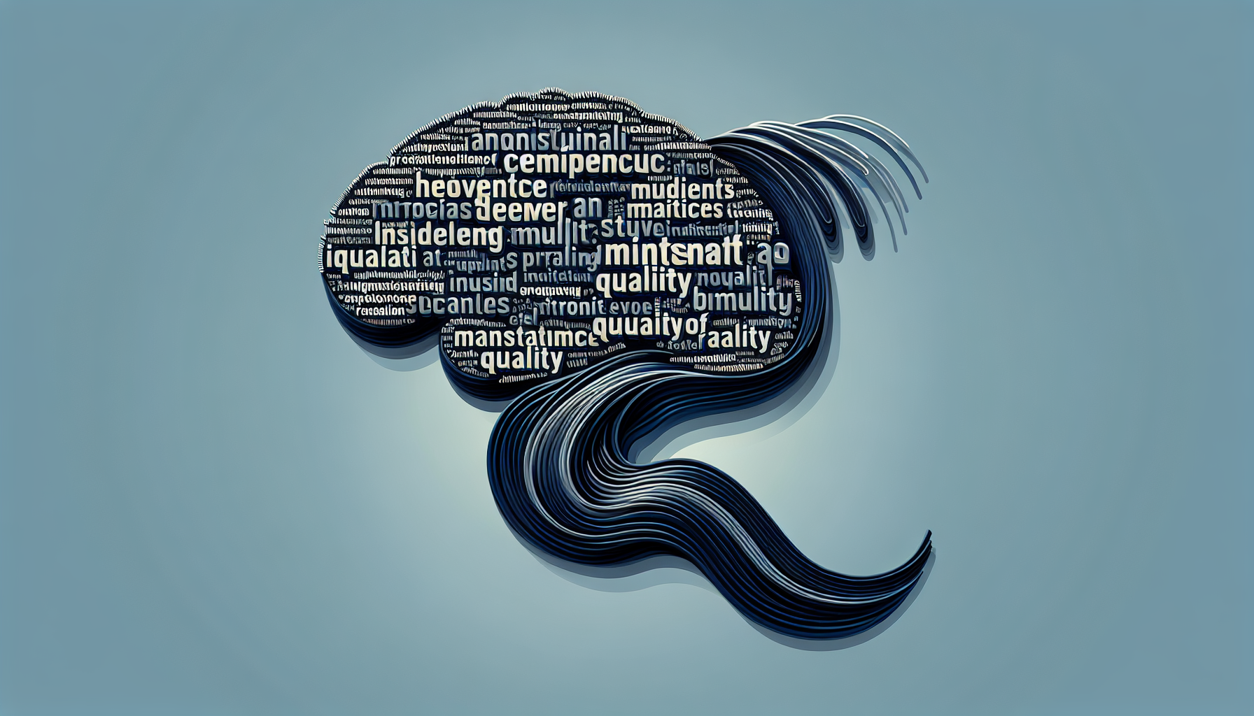 ai content writing concept visualization