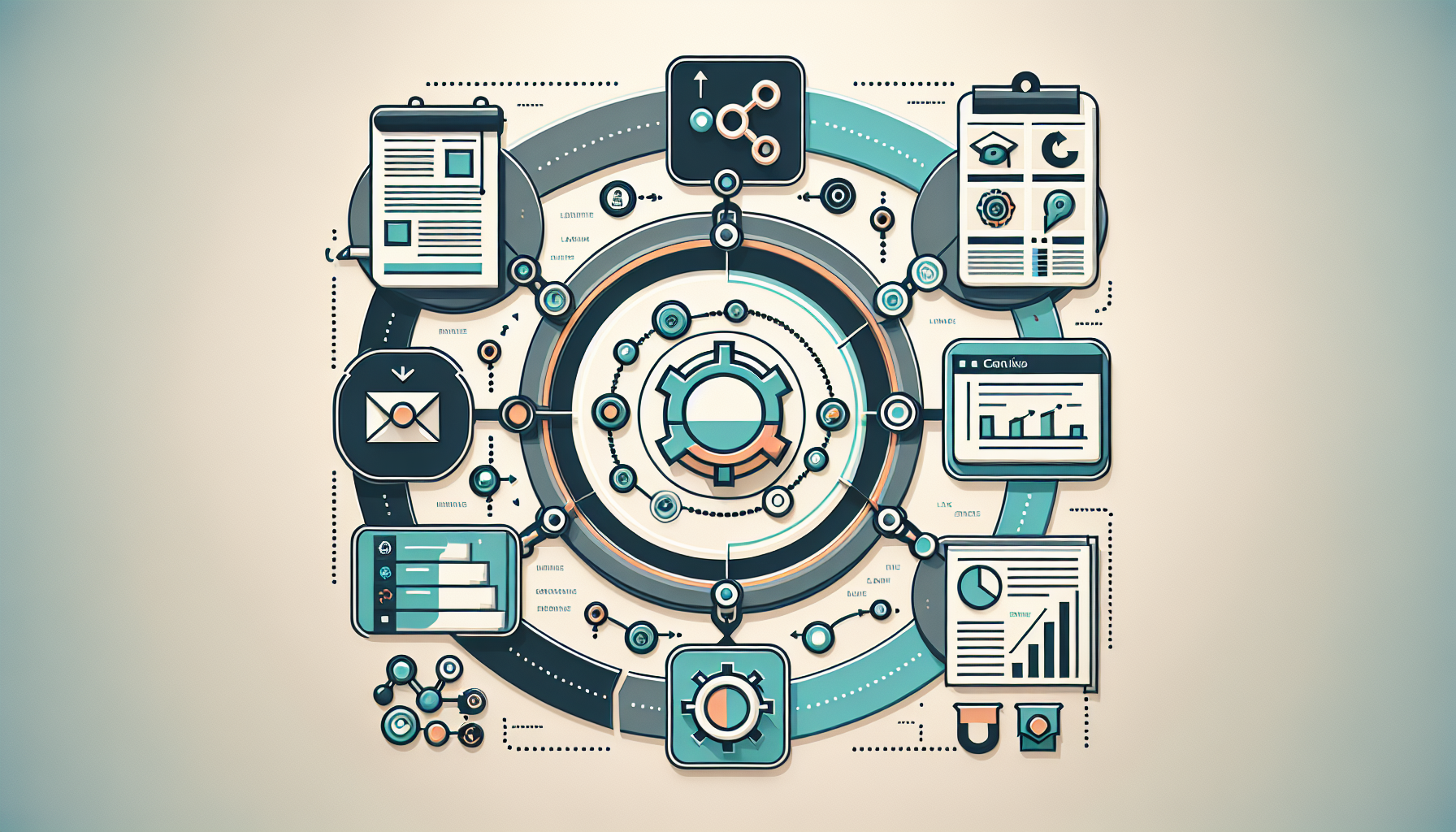 Illustration about link building strategy