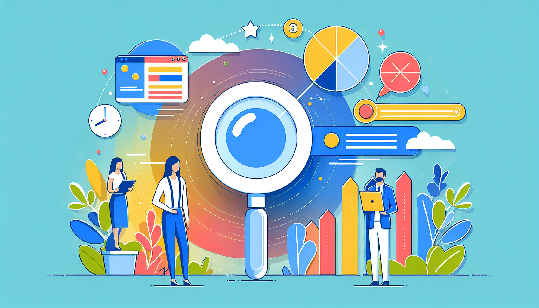 Illustration about seo competitor analysis
